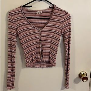 Cropped long sleeve tee